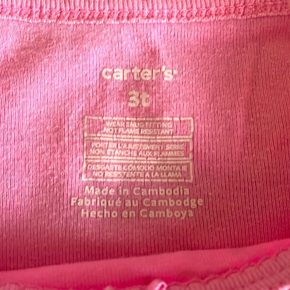 Pink 3T Carter’s Rise & Shine Fairy Long Sleeve Top - Picture 3 of 3